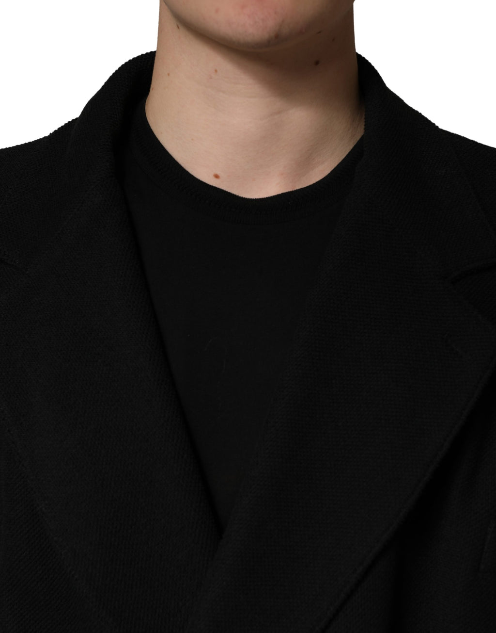 Dolce & Gabbana Black Double-Breasted 2-Button Suit Jacket