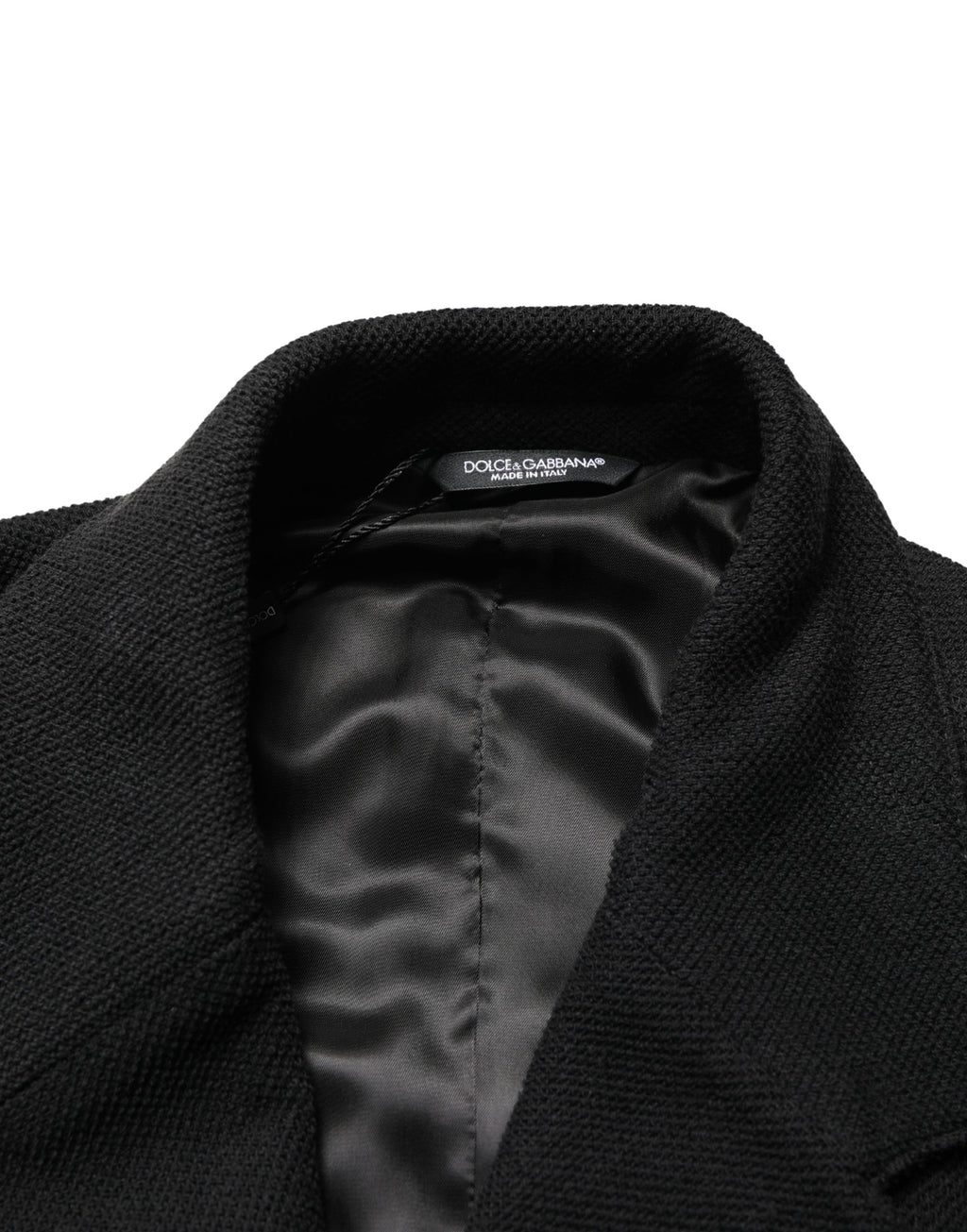 Dolce & Gabbana Black Double-Breasted 2-Button Suit Jacket