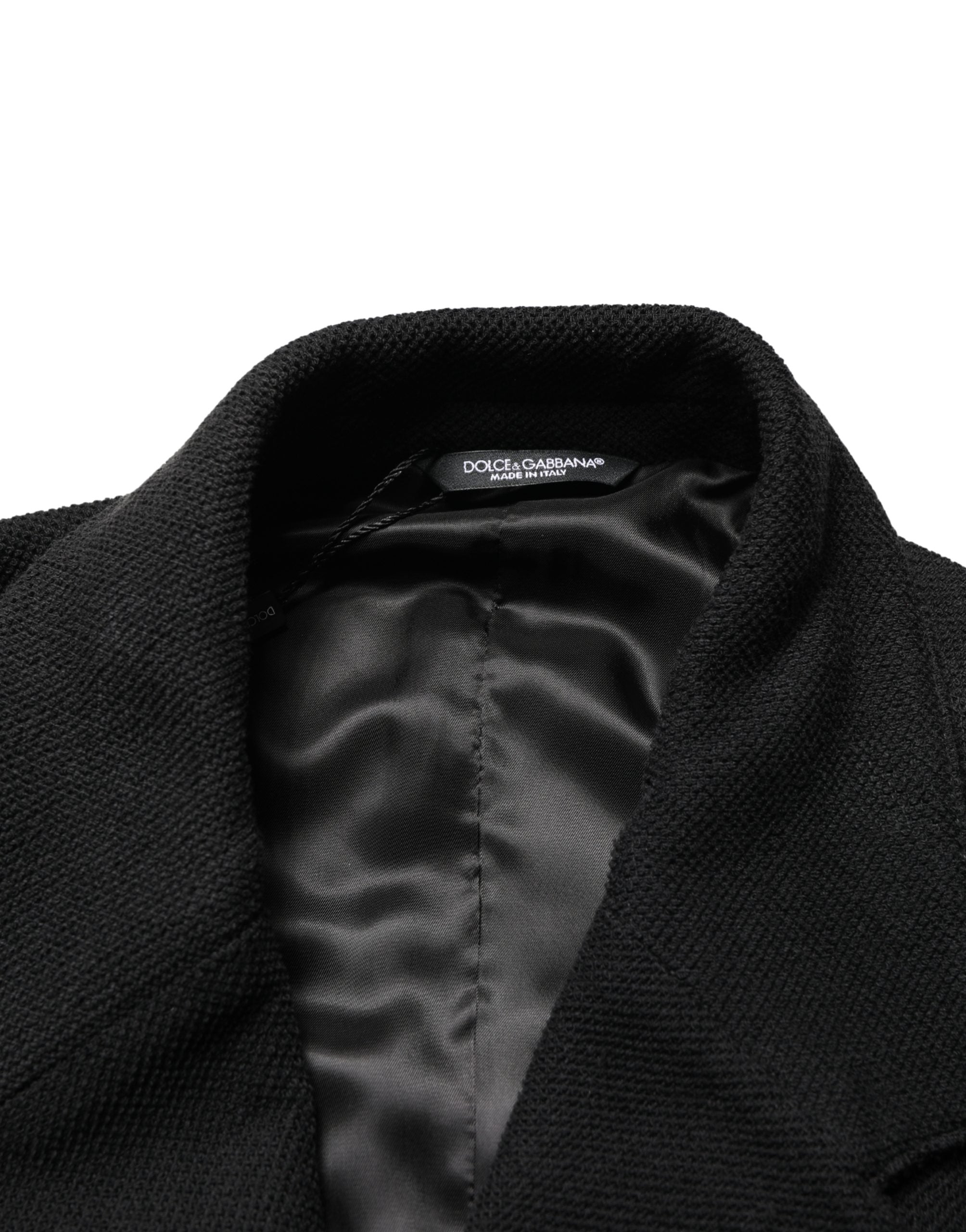 Dolce & Gabbana Black Double-Breasted 2-Button Suit Jacket