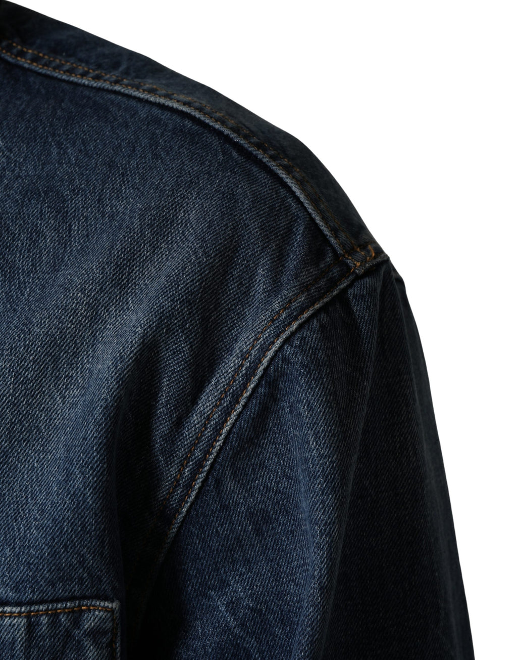 Dolce & Gabbana Men's Black Blue Cotton Denim Blouson Jacket