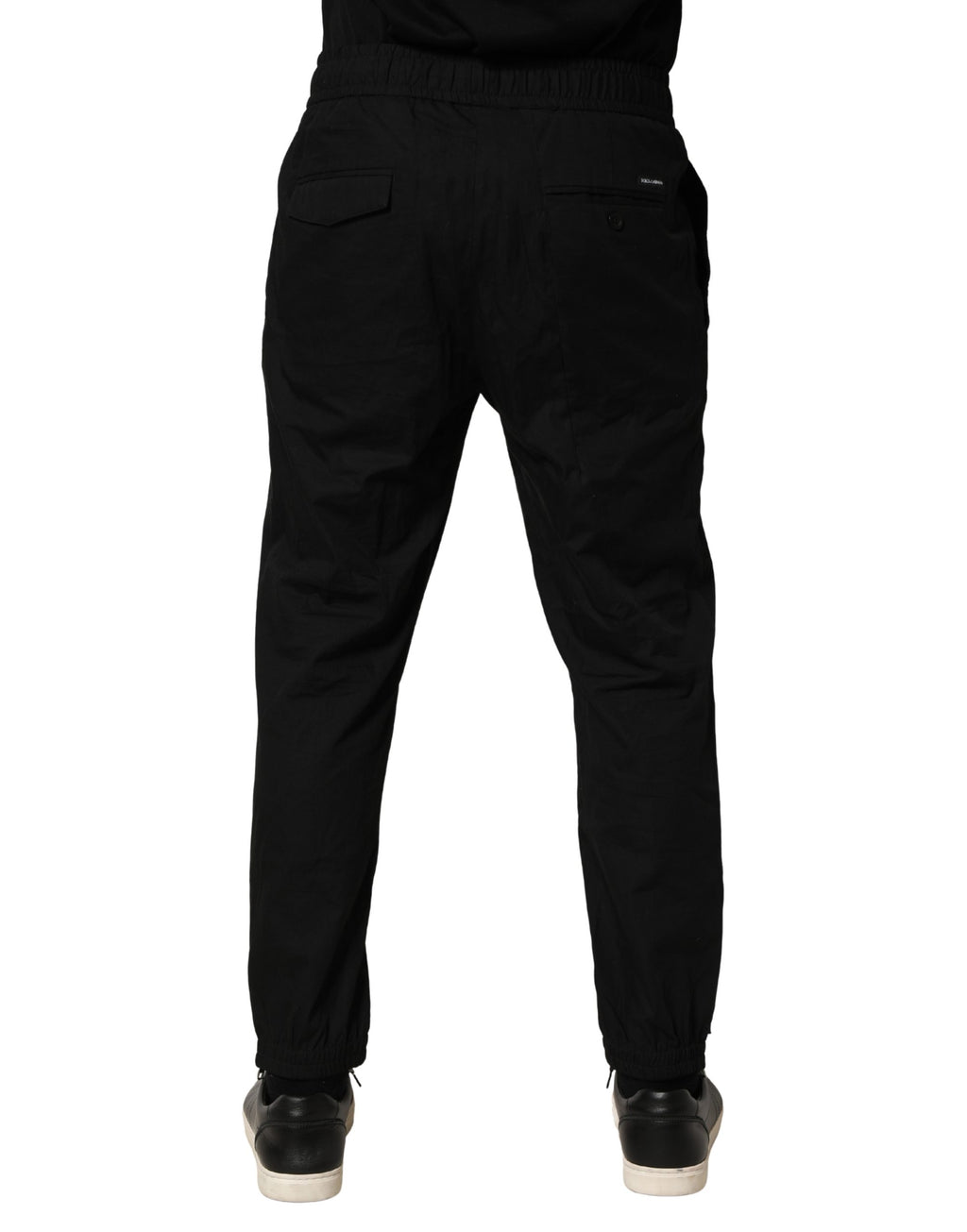 Dolce & Gabbana Black Cotton Skinny Men's Joggers