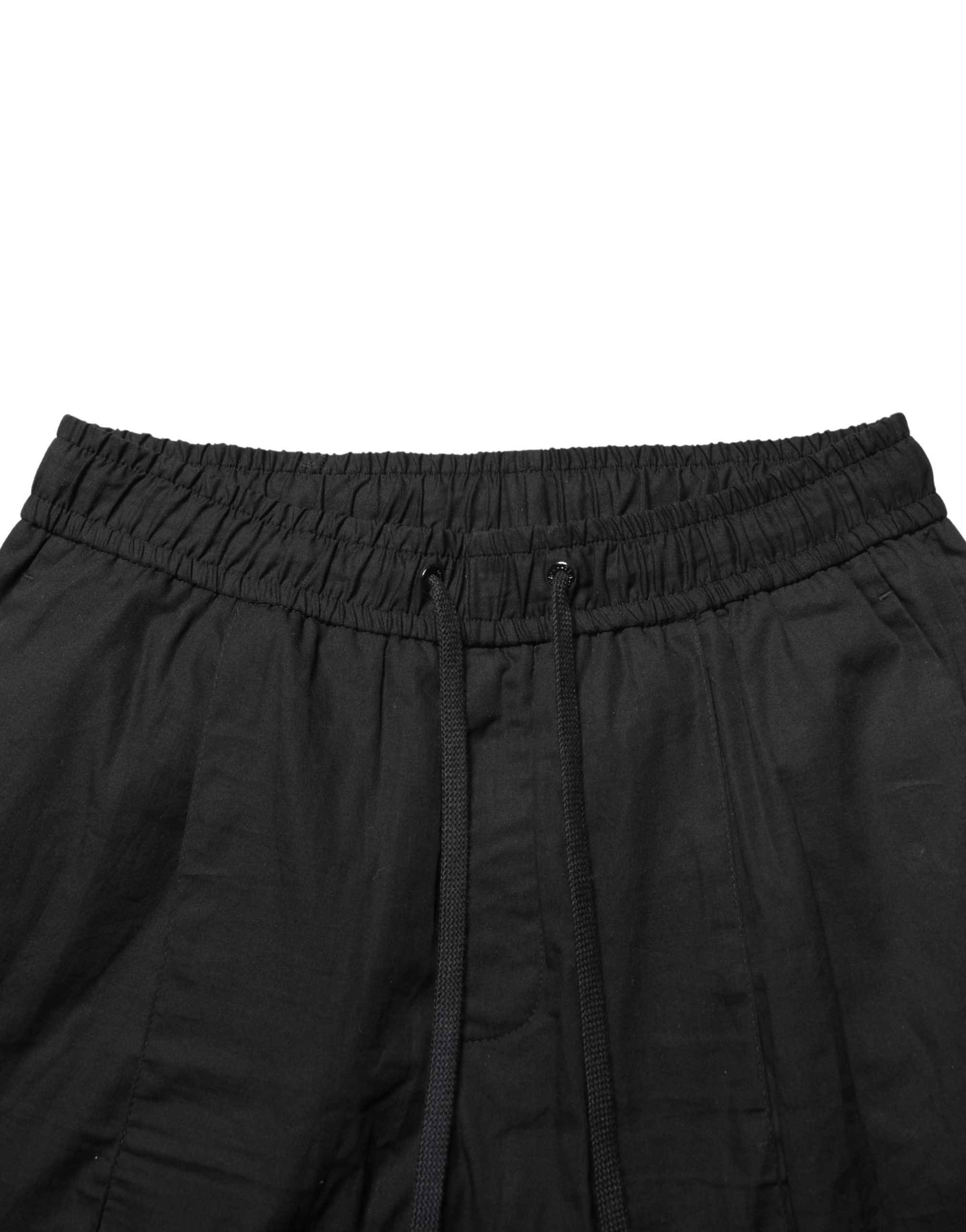 Dolce & Gabbana Black Cotton Skinny Men's Joggers