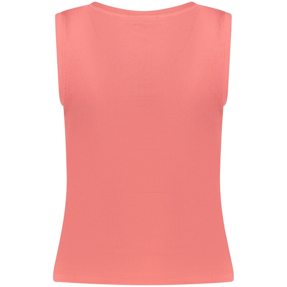 Tommy Hilfiger Women's Pink Cotton Jersey Tank Top