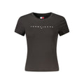 Tommy Hilfiger Schwarzes Baumwoll-T-Shirt für Damen