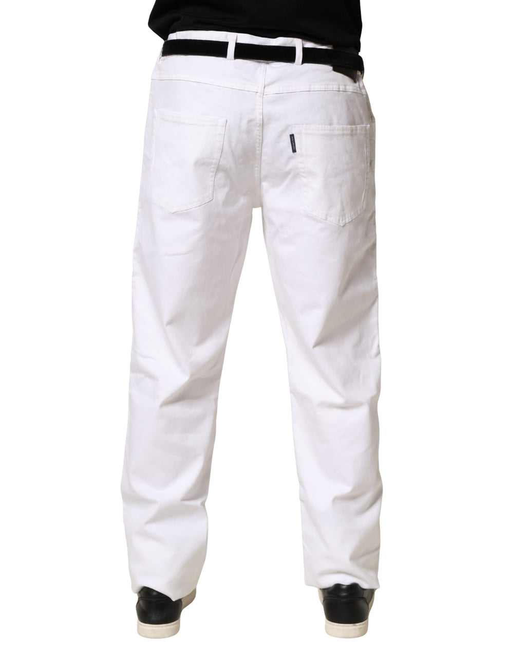 Paul & Shark Weiße gerade Jeans mit mittlerer Taille