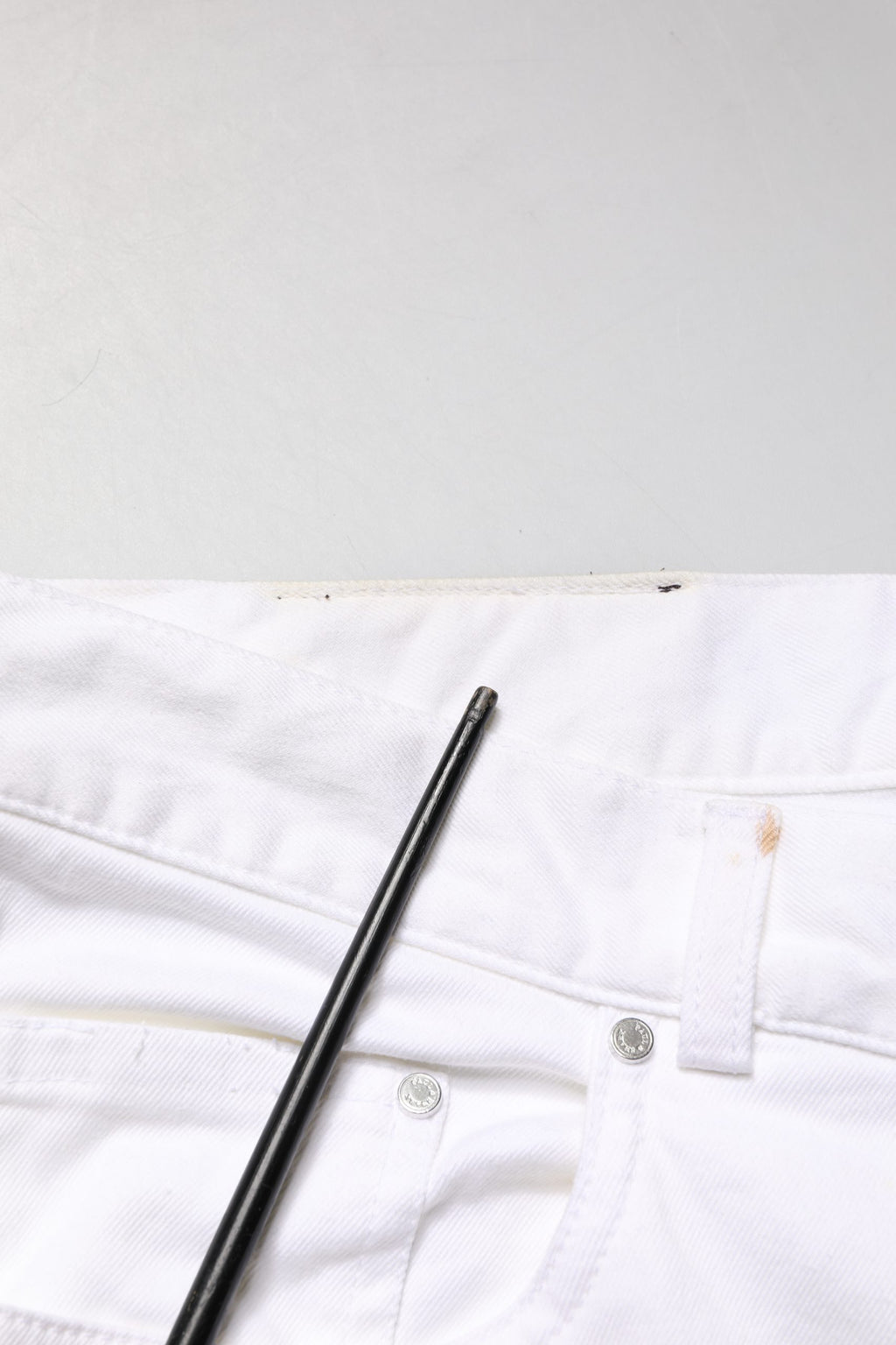 Paul & Shark Weiße gerade Jeans mit mittlerer Taille