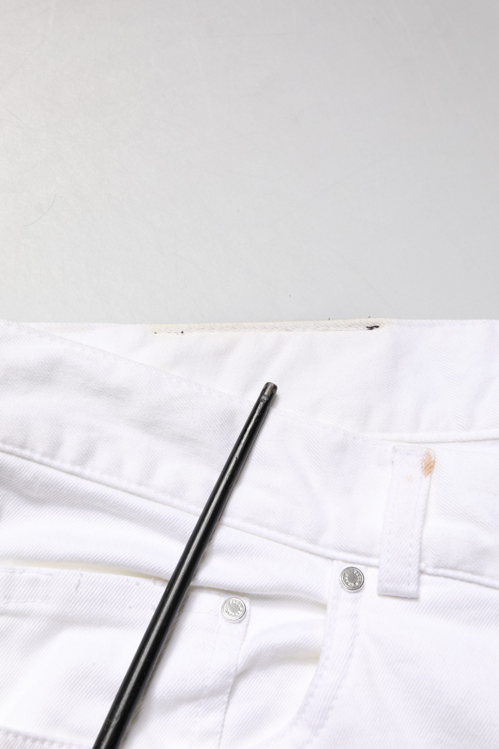 Paul & Shark Weiße gerade Jeans mit mittlerer Taille