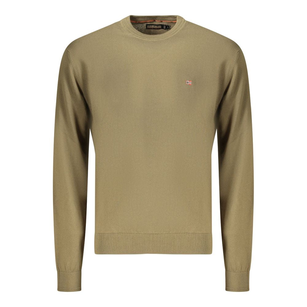 Napapijri Green Cotton Long Sleeve Men's Shirt