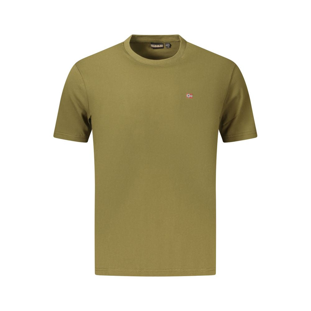 Men's Napapijri Green Organic Cotton T-Shirt