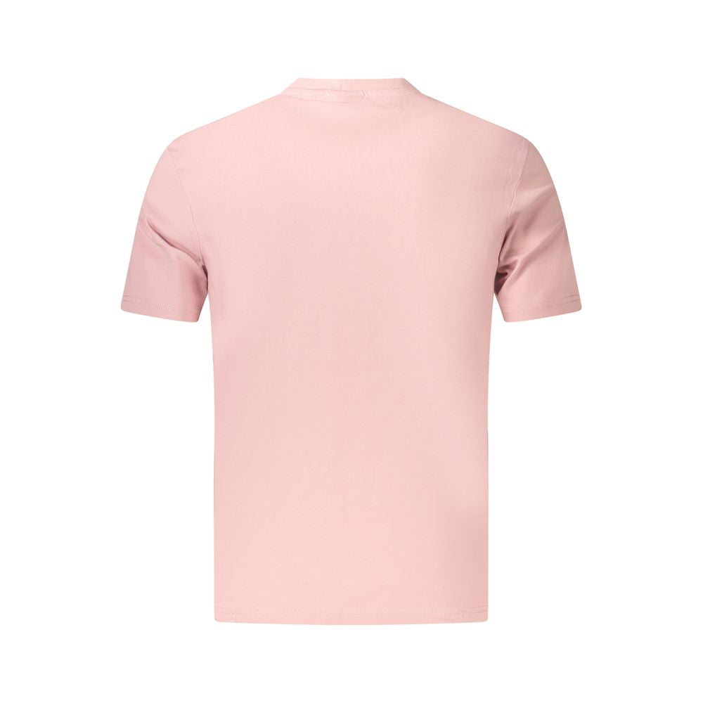 Napapijri Rosa Bio-Baumwoll-T-Shirt für Herren