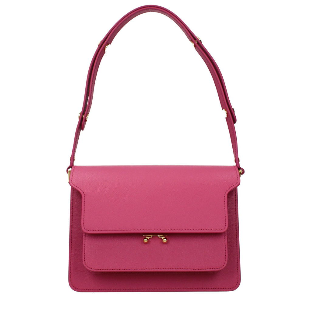 Marni Schultertasche aus pinkfarbenem Leder