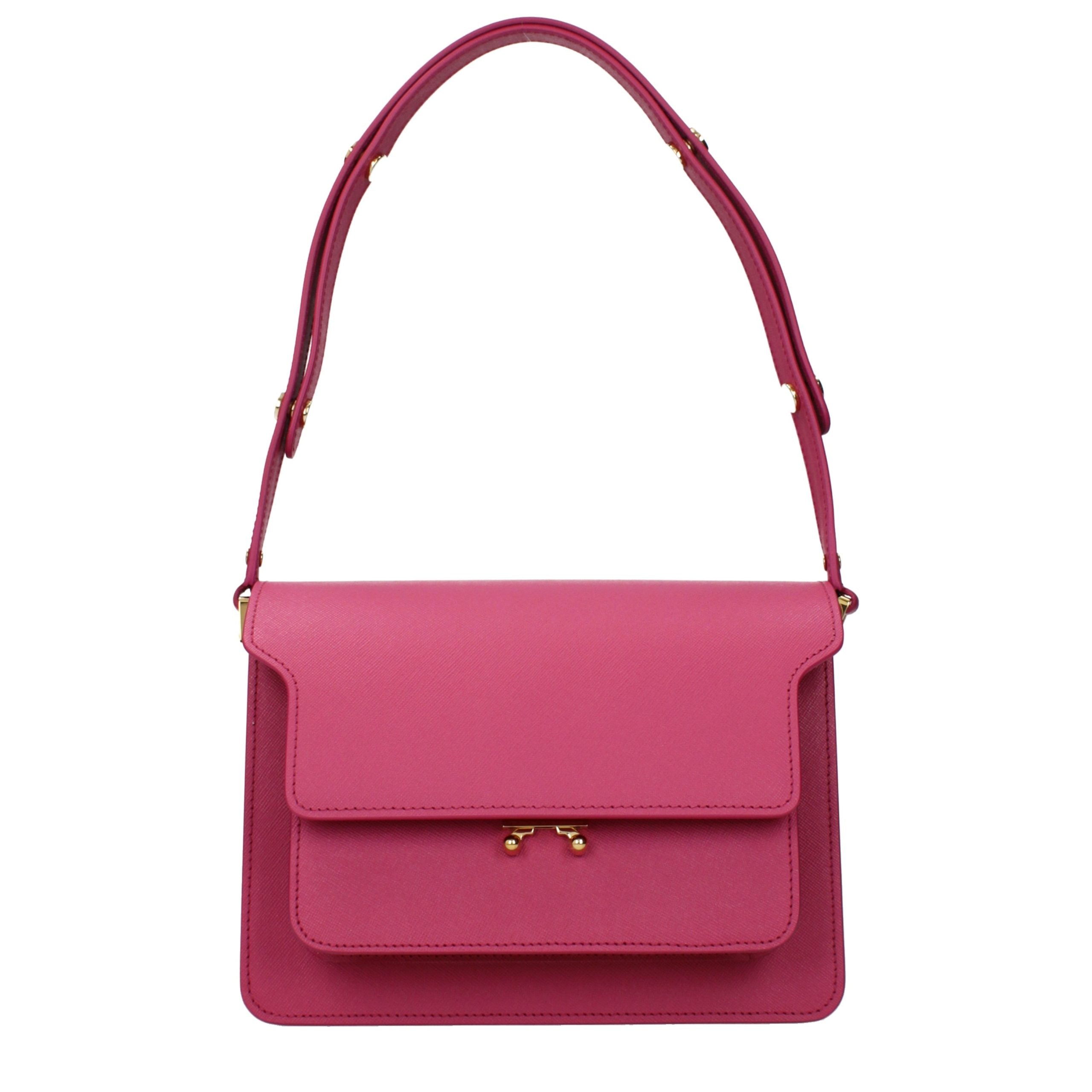 Marni Schultertasche aus pinkfarbenem Leder