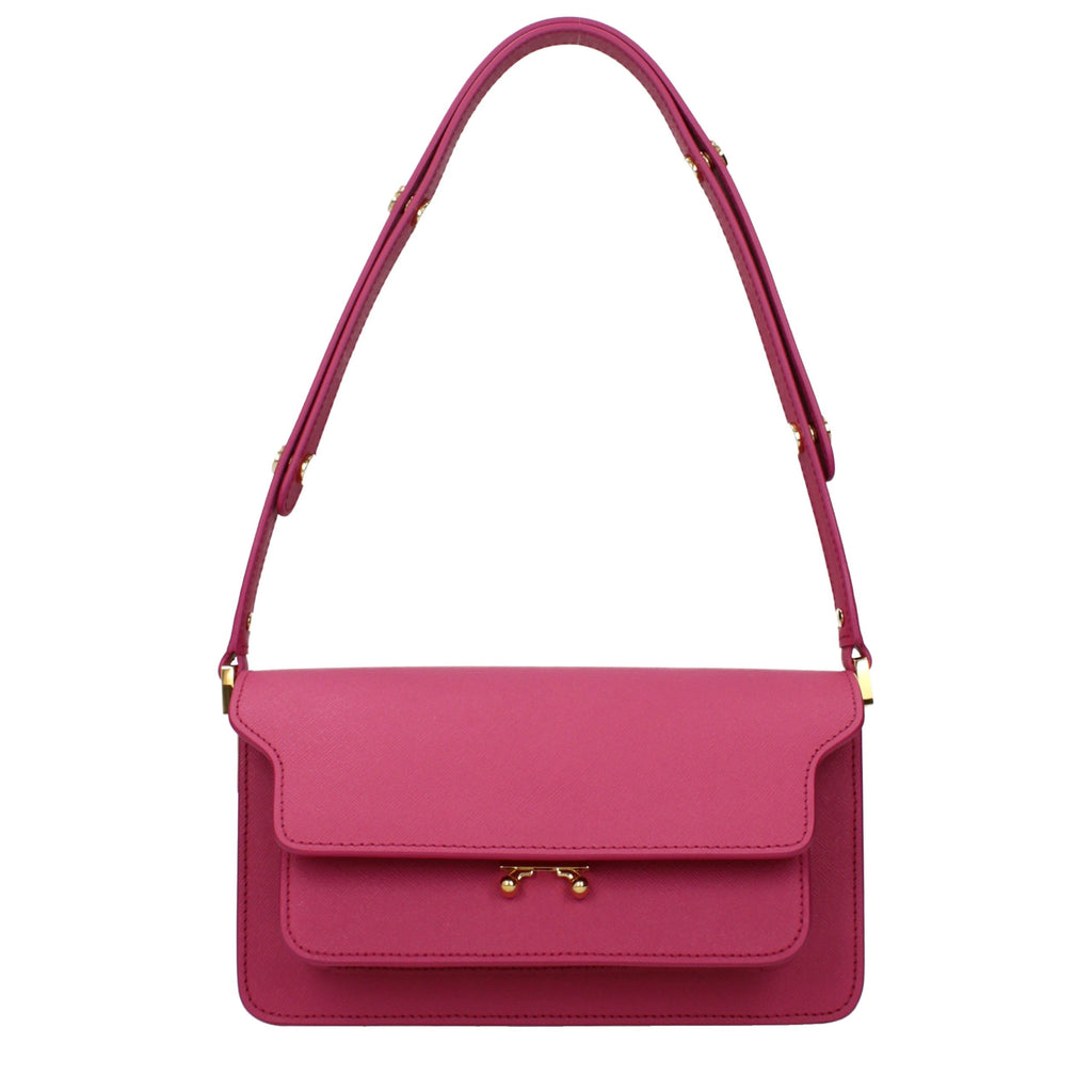 Marni Schultertasche aus pinkfarbenem Leder