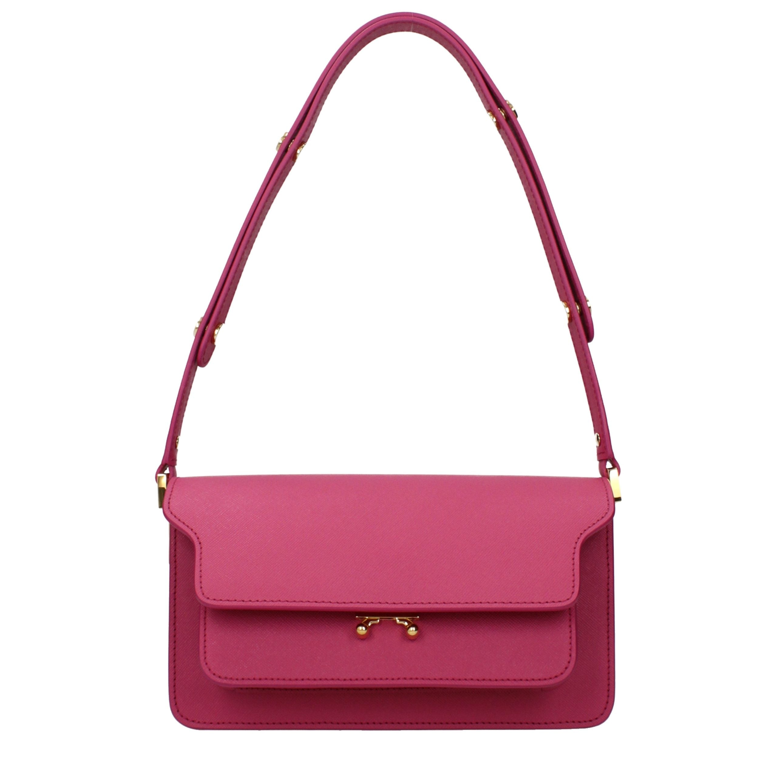 Marni Schultertasche aus pinkfarbenem Leder