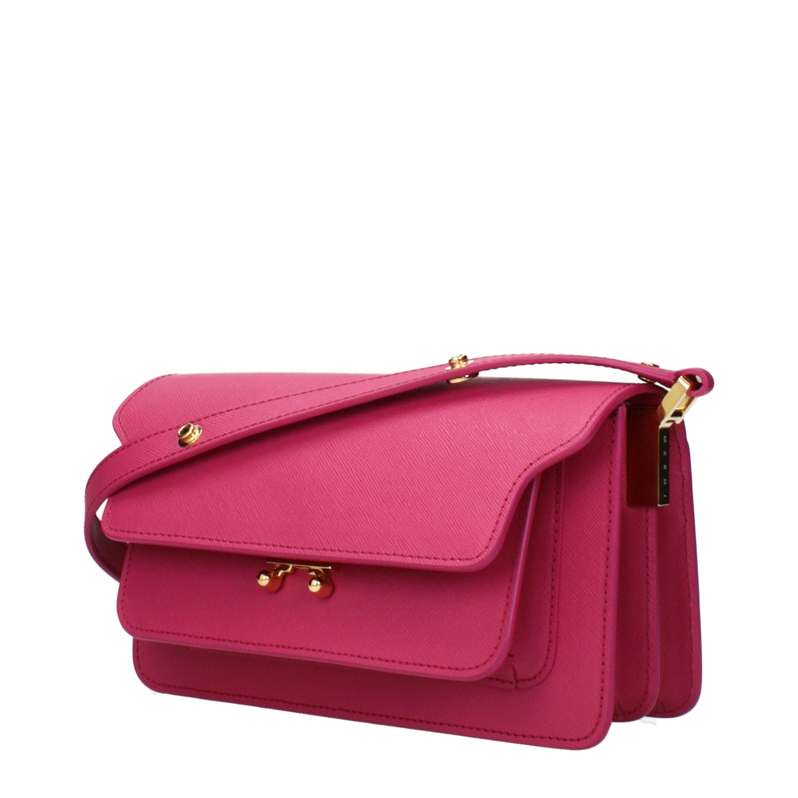 Marni Schultertasche aus pinkfarbenem Leder