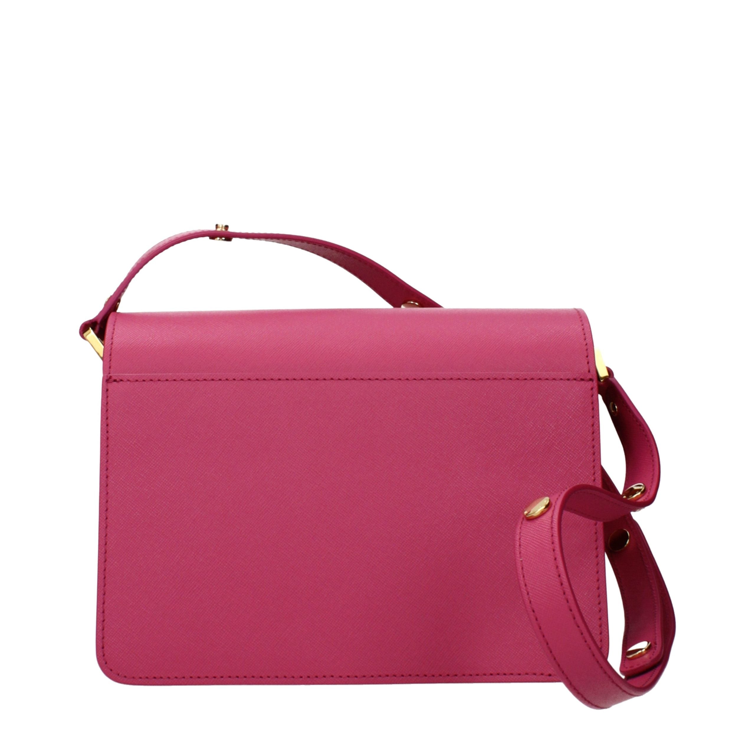 Marni Schultertasche aus pinkfarbenem Leder