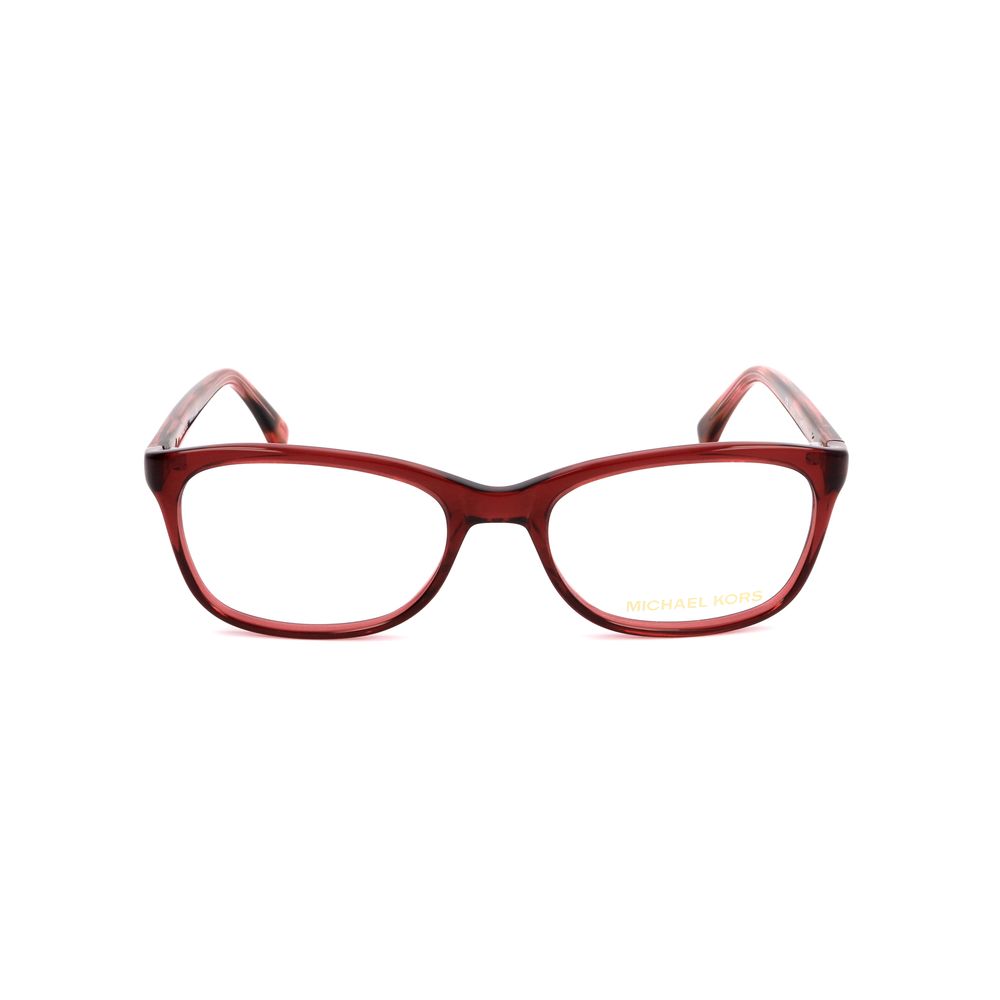Michael Kors Burgunderfarbene Kunststoffbrille (Fassung)