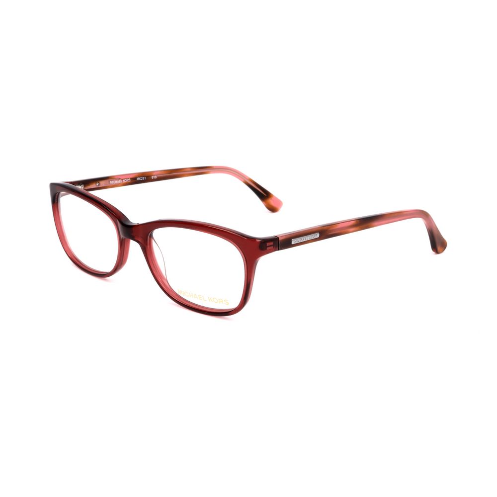 Michael Kors Burgunderfarbene Kunststoffbrille (Fassung)
