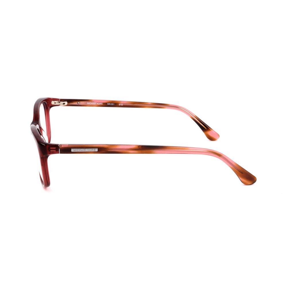 Michael Kors Burgunderfarbene Kunststoffbrille (Fassung)