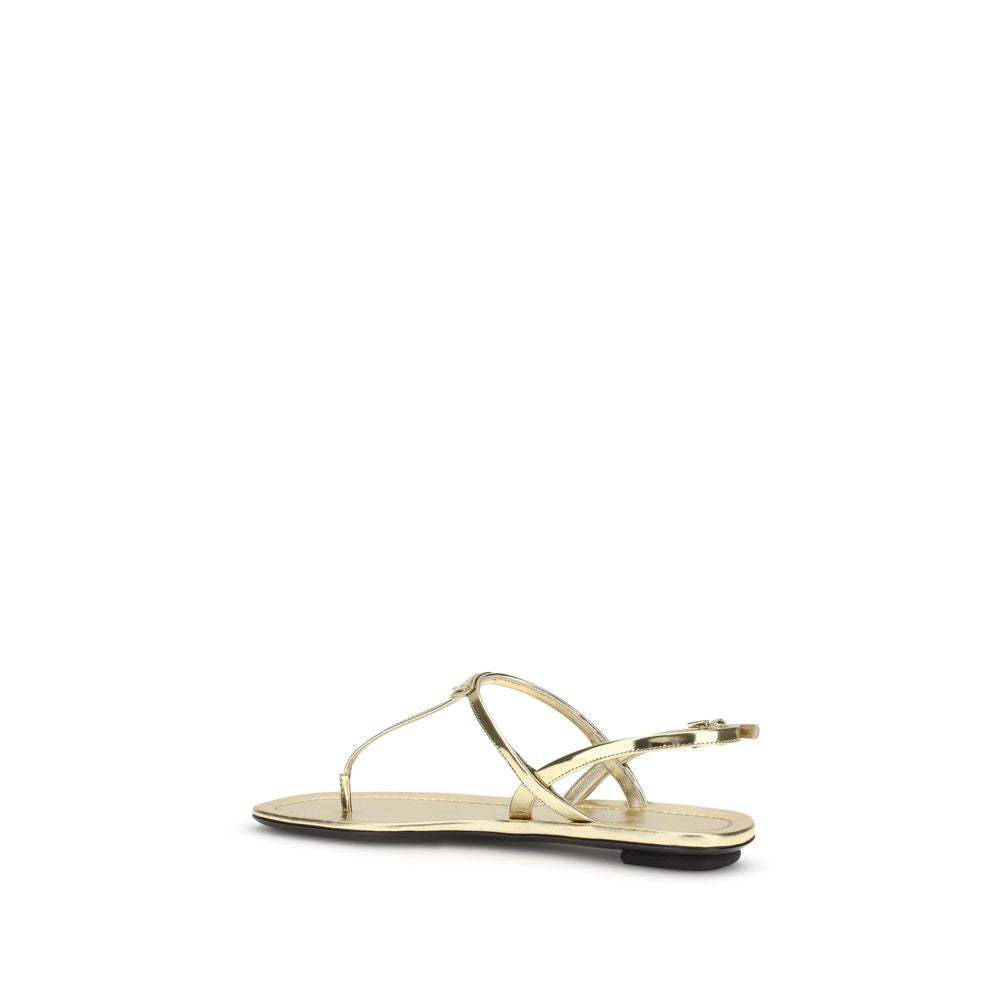 Prada Sandalen aus silbernem Kalbsleder Bos Taurus