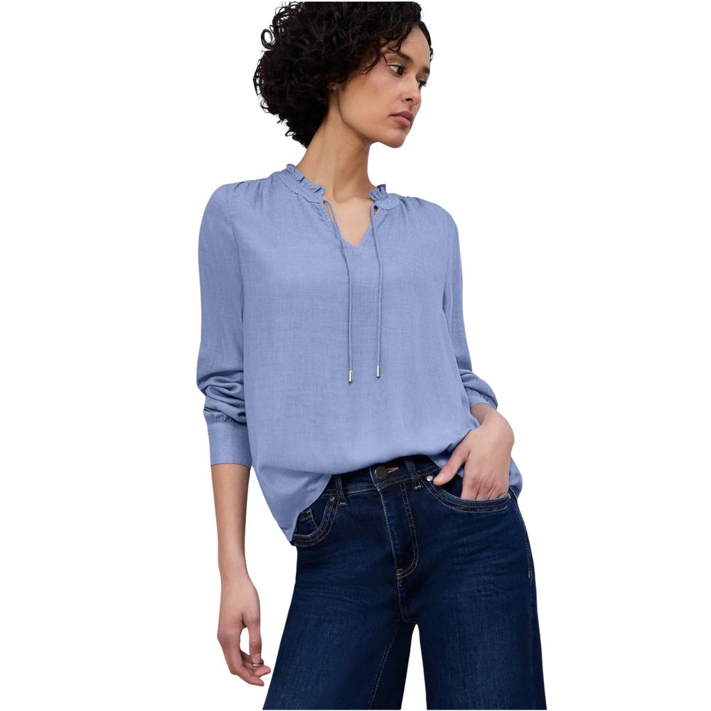 Street One Hellblaue Viskosebluse