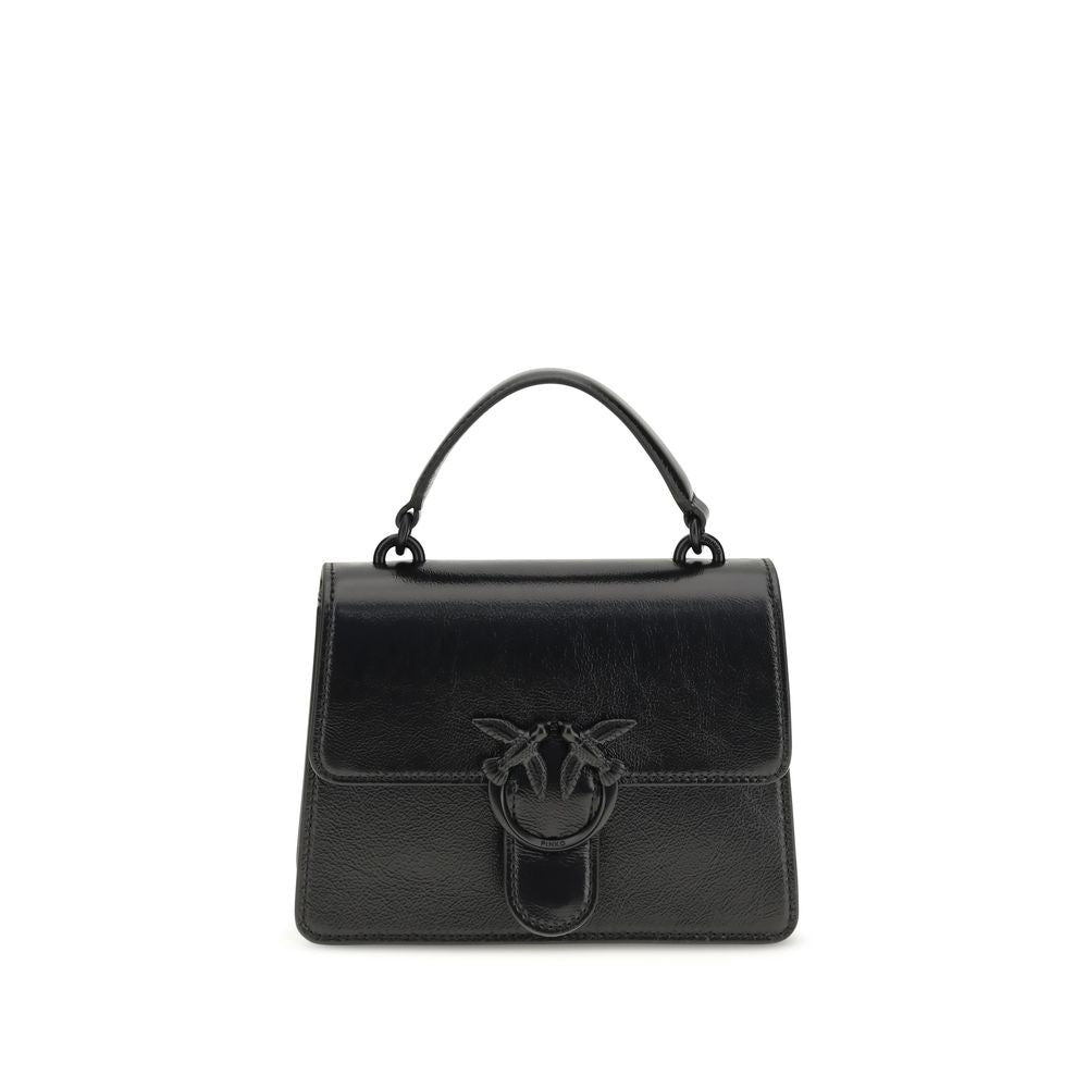 PINKO Schwarze Ziegenleder-Handtasche