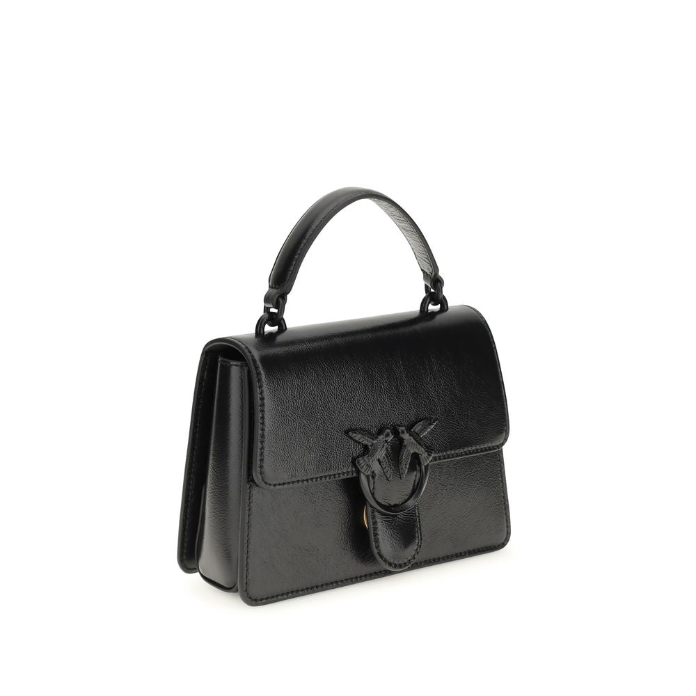 PINKO Schwarze Ziegenleder-Handtasche