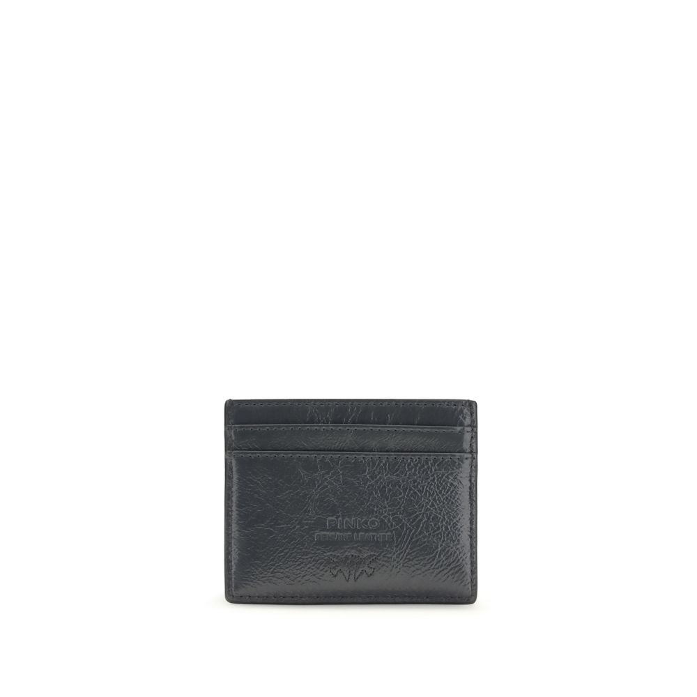 PINKO Grey Calfskin Bos Taurus Wallet
