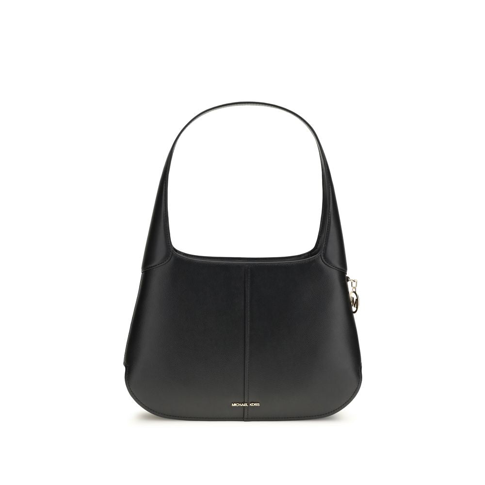 Michael Kors Schwarze Bos Taurus Kalbsleder Schultertasche