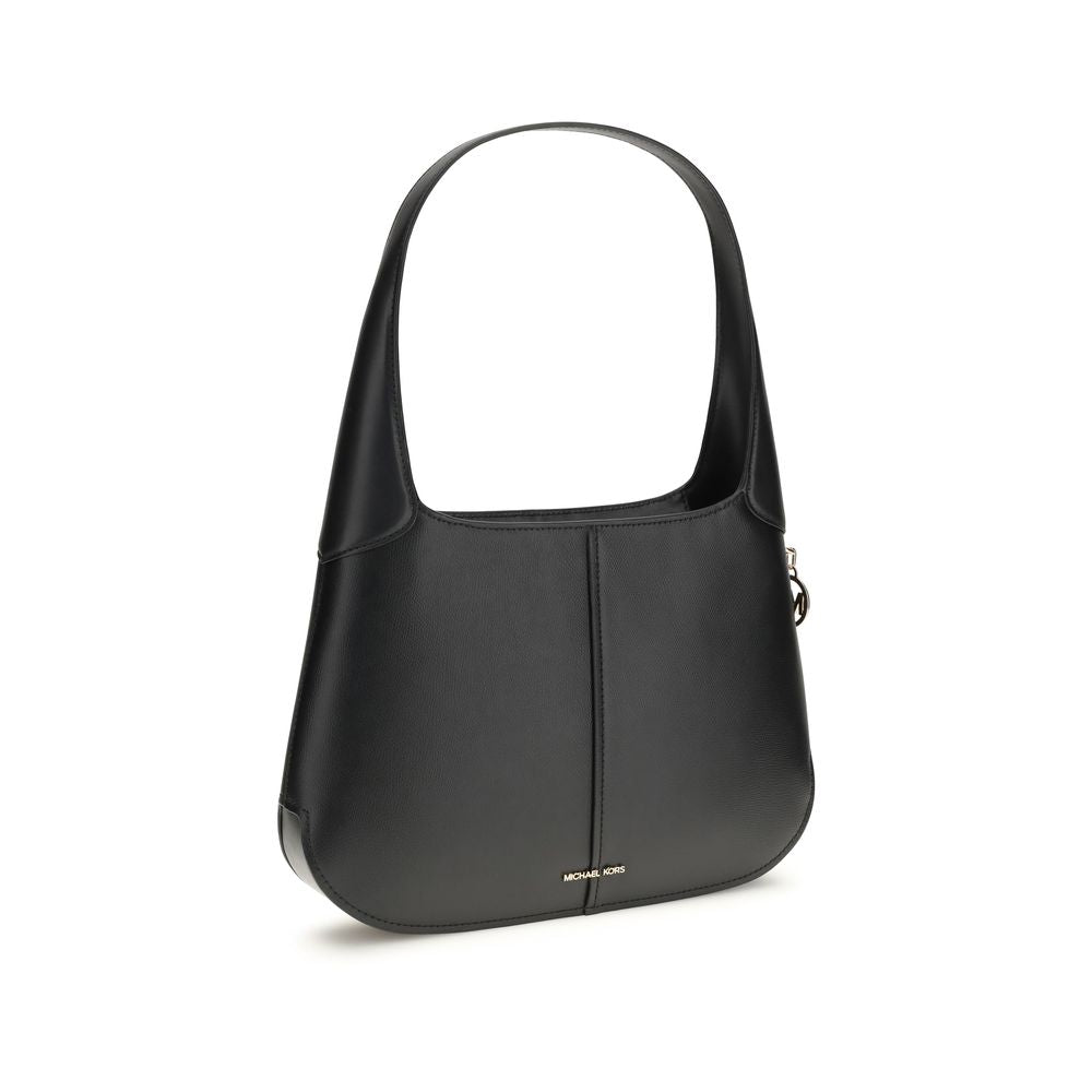 Michael Kors Schwarze Bos Taurus Kalbsleder Schultertasche