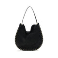 Isabel Marant Schwarze Bos Taurus Kalbsleder Schultertasche