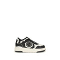 Philipp Plein Schwarze Bos Taurus Kalbsleder Sneaker