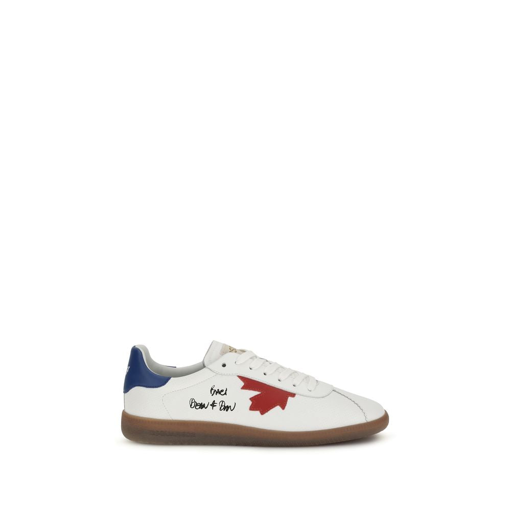 Dsquared² Weiße Kalbsleder Bos Taurus Chunky Sneaker