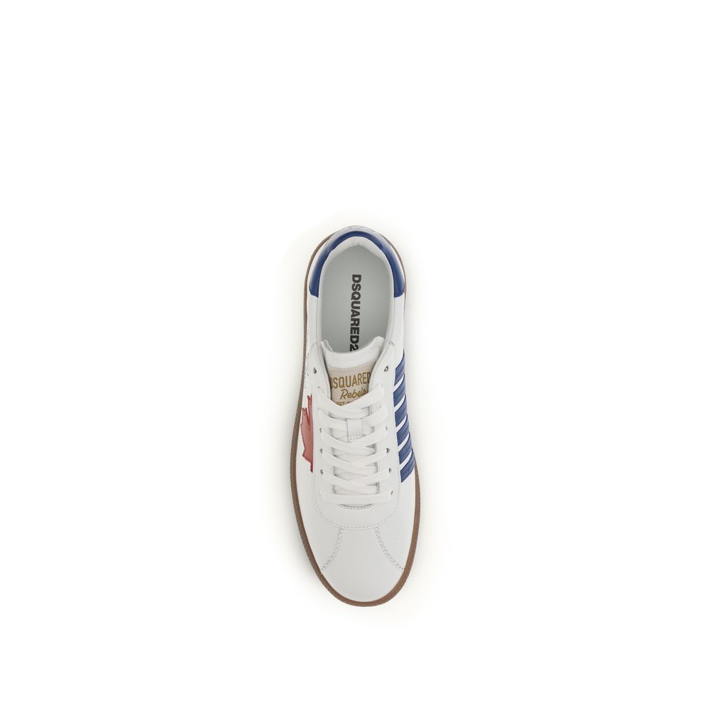 Dsquared² Weiße Kalbsleder Bos Taurus Chunky Sneaker