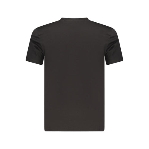 Guess Jeans Schwarzes Herren-T-Shirt aus Bio-Baumwolle