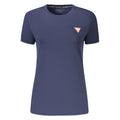 Guess Jeans Damen-T-Shirt aus Baumwolle in Blau