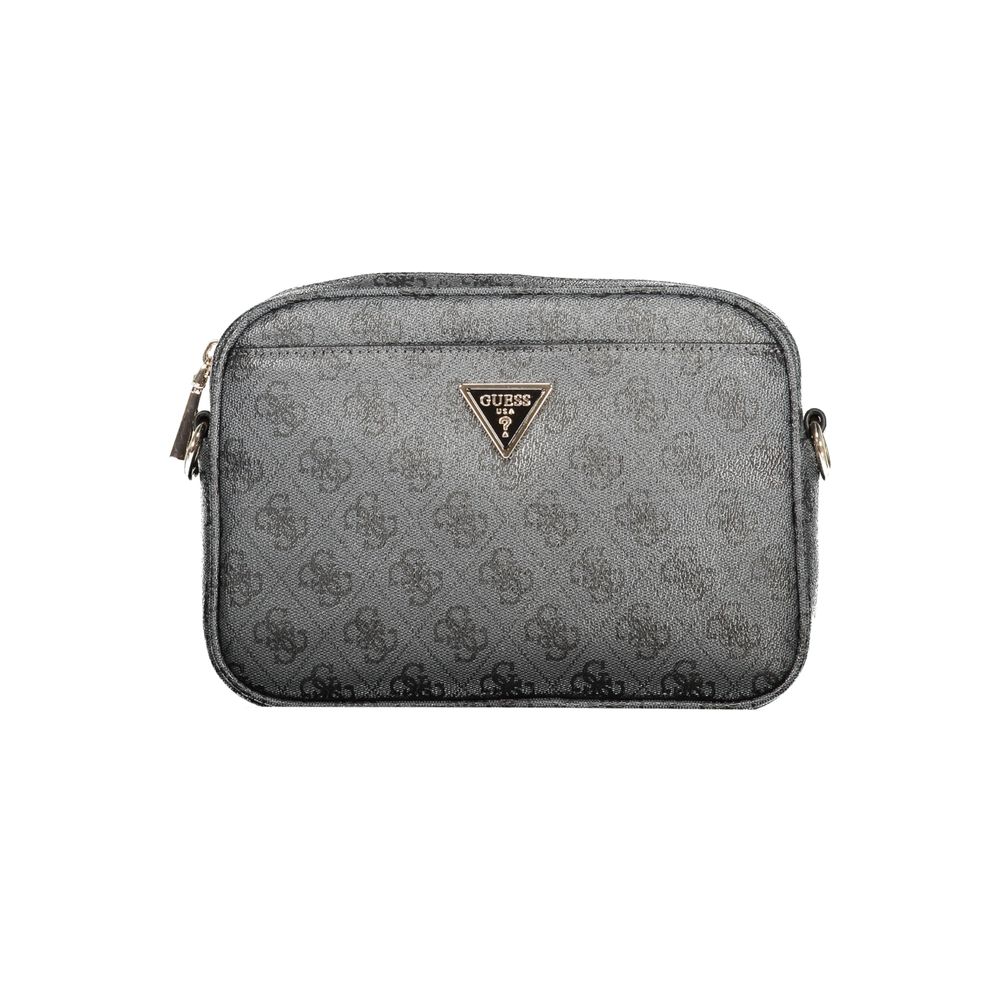 Guess Jeans Handtasche aus schwarzem Polyurethan für Damen