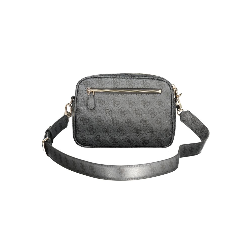Guess Jeans Handtasche aus schwarzem Polyurethan für Damen