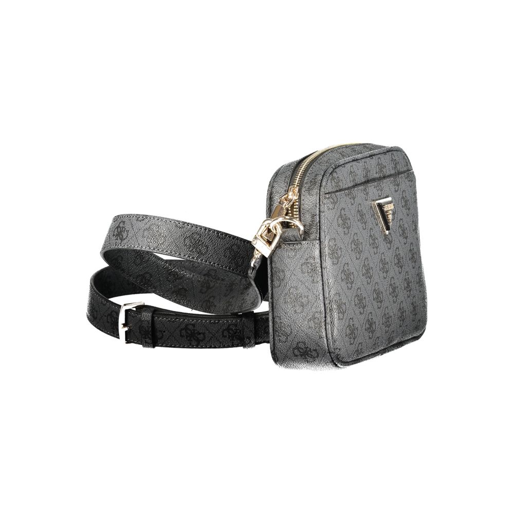 Guess Jeans Handtasche aus schwarzem Polyurethan für Damen