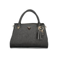 Guess Jeans Schwarze Damen-Handtasche aus Polyurethan