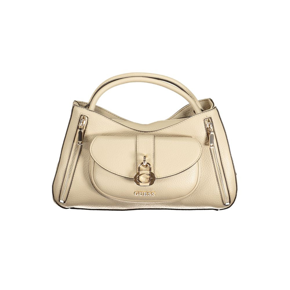 Guess Women's Handbag in Beige Polyurethane