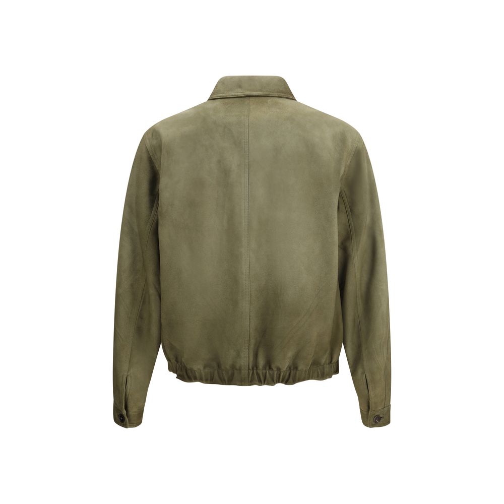 Prada Zweifarbige Lammlederjacke