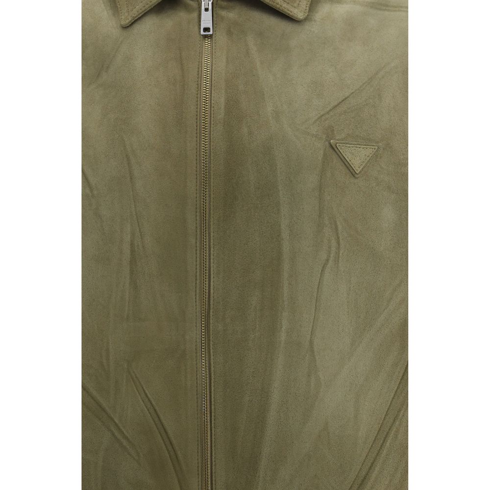 Prada Zweifarbige Lammlederjacke