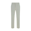 PT Torino White Cotton Casual Trousers
