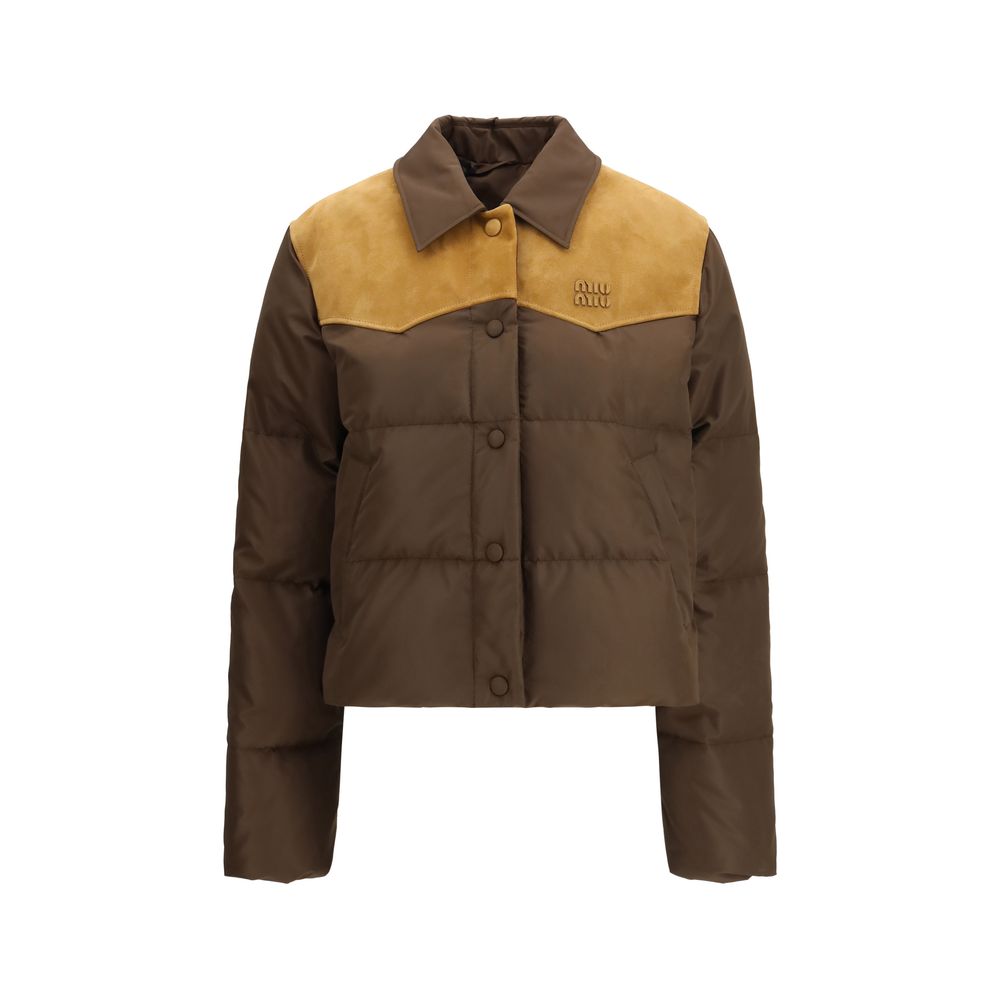 Miu Miu Braune Kleidung aus recyceltem Polyester