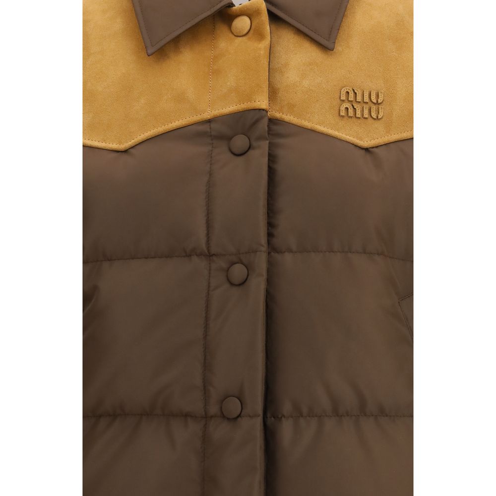 Miu Miu Braune Kleidung aus recyceltem Polyester