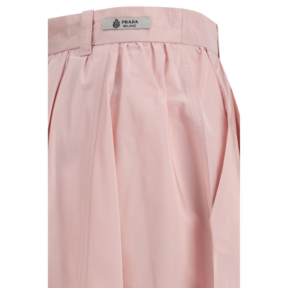 Prada Langer Seidenrock in Multicolor