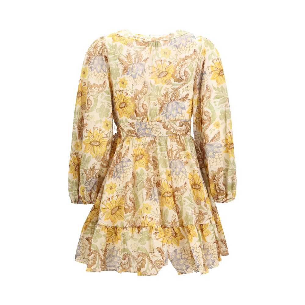 Zimmermann Two-Tone Cotton Casual Dress