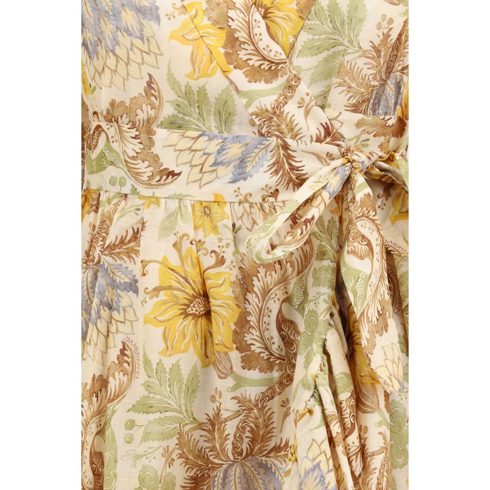 Zimmermann Two-Tone Cotton Casual Dress