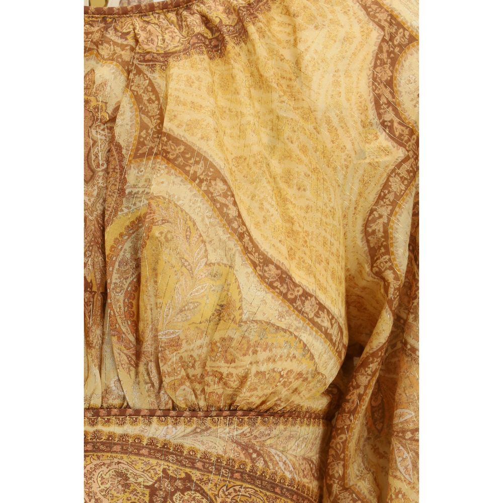 Zimmermann Zweifarbige Baumwollbluse